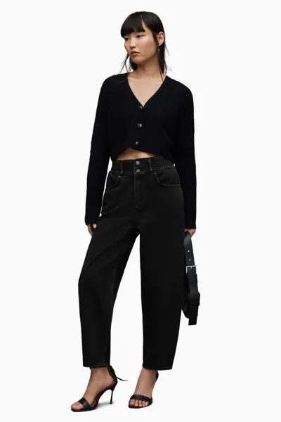 Черные женские укороченные джинсы AllSaints Hailey All Saints, черный