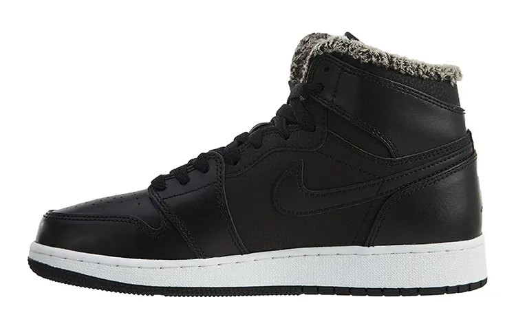 Jordan Air Jordan 1 Retro High Fleece Black Pink (GS)