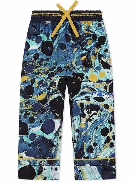 Dolce & Gabbana Kids пижамные брюки с графичным принтом