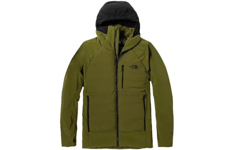 Пуховик мужской зеленый The North Face, зеленый