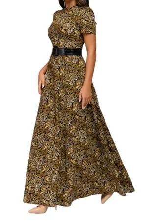 Вечернее платье женское D&M by 1001DRESS 0112001-01968BR коричневое XS