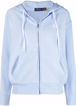Polo Ralph Lauren худи на молнии с вышитым логотипом