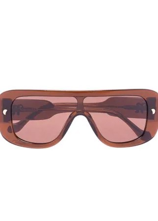 Nanushka солнцезащитные очки Monsino в квадратной оправе