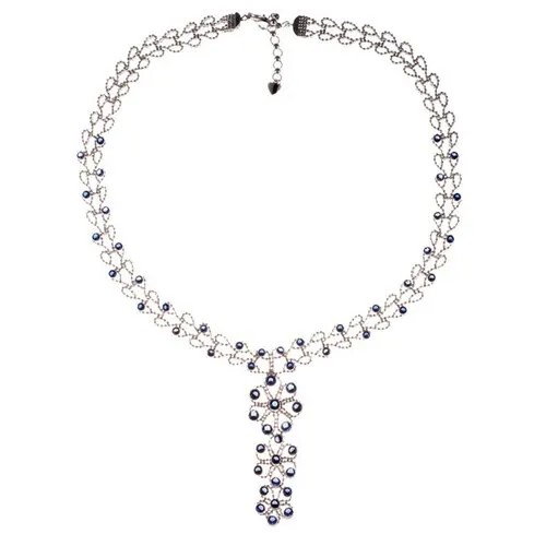 Колье из серебра 925 пробы с фианитами ST-532-1N-SP_BLZI_001_WG ELEMENT47, длина 50 см.