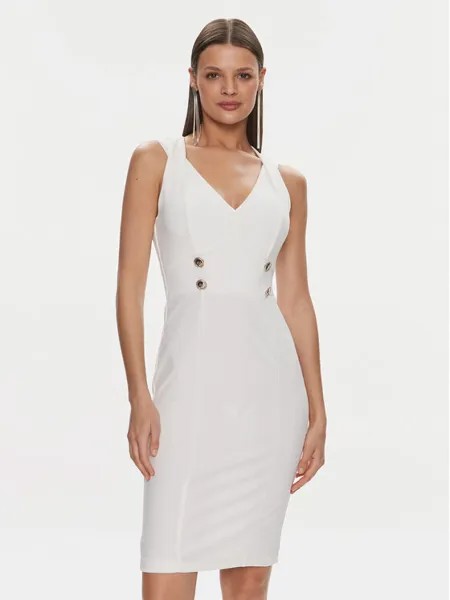 Коктейльное платье стандартного кроя Rinascimento, белый