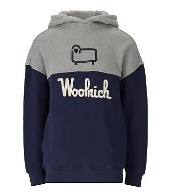 Woolrich Color Block Синий Серый Толстовка Мужчина