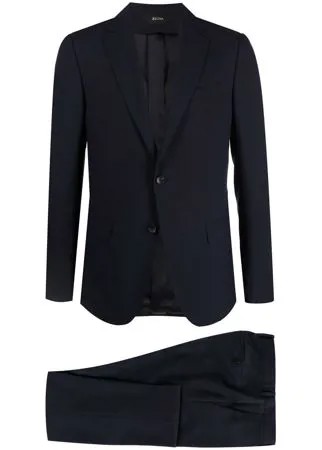 Z Zegna клетчатый костюм с однобортным пиджаком