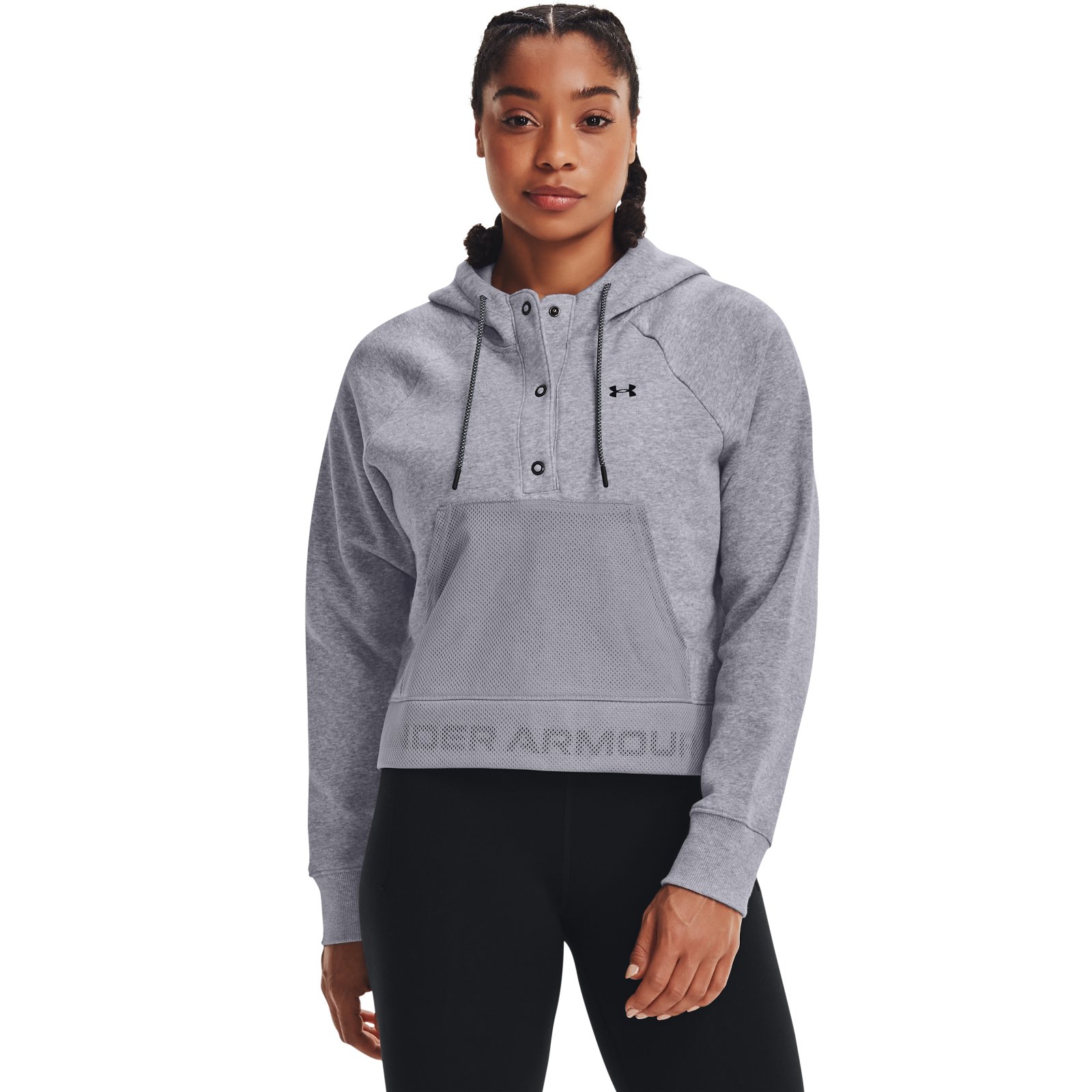 Худи женское Under Armour 1365844 серое 44 RU