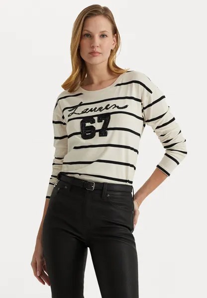 Блузка с длинными рукавами BELKIS Lauren Ralph Lauren, молоко