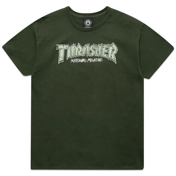 Футболка THRASHER Brick T-Shirt Forest Green