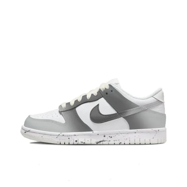 Кроссовки Nike Dunk Skateboarding Shoes Women's Low-top White/gray, серый/белый