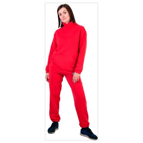 TW21-0544030602 Спортивные брюки с начесом для взрослых, красный (44)