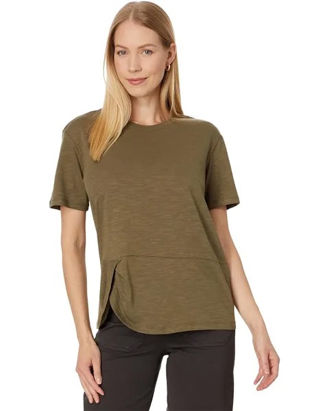 Футболка Sanctuary Riptide Twist, цвет Burnt Olive