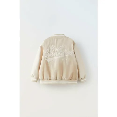Куртка Zara для мальчиков, размер 18-24 месяцев (92 cm), бежевый