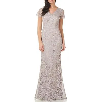 JS Collections Женское кружевное металлическое вечернее платье-русалка BHFO 5010