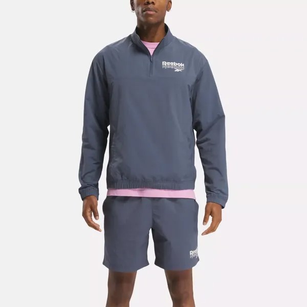 Футболка с молнией четверть Identity Brand Proud Reebok, синий