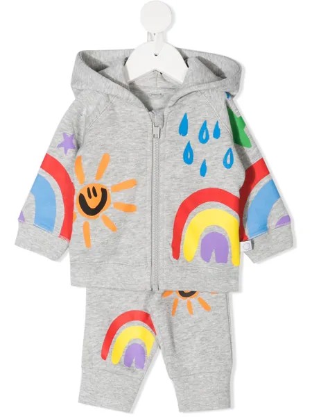 Stella McCartney Kids спортивный костюм с принтом и капюшоном