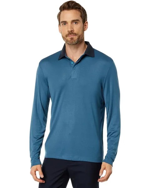 Поло Theory Kayser Long Sleeve Anemo, цвет Midnight