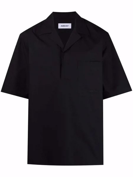 AMBUSH рубашка с короткими рукавами и вышитым логотипом