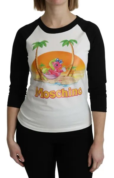 MOSCHINO COUTURE Хлопковая футболка My Little Pony Топ IT38 / US4 / S Рекомендуемая розничная цена 260 долларов США