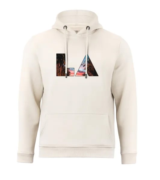 Толстовка Cotton Prime Skyline Hoodie Los Angeles Weltenbummler Kollektion, песочный