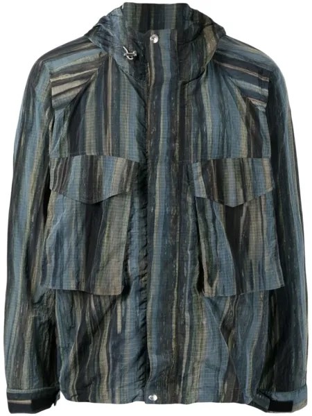 Paul Smith куртка с капюшоном и принтом Woodland, синий