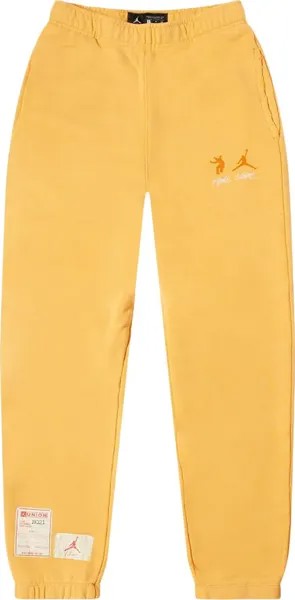 Джоггеры Air Jordan x Union LA Fleece Joggers 'Sport Gold', желтый