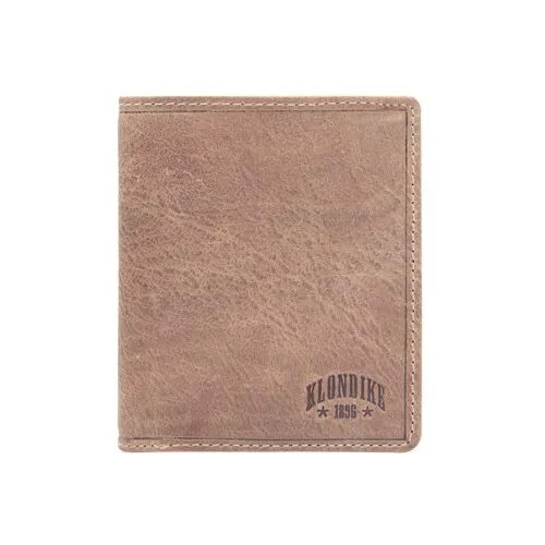 Бумажник Klondike, фактура тиснение, коричневый