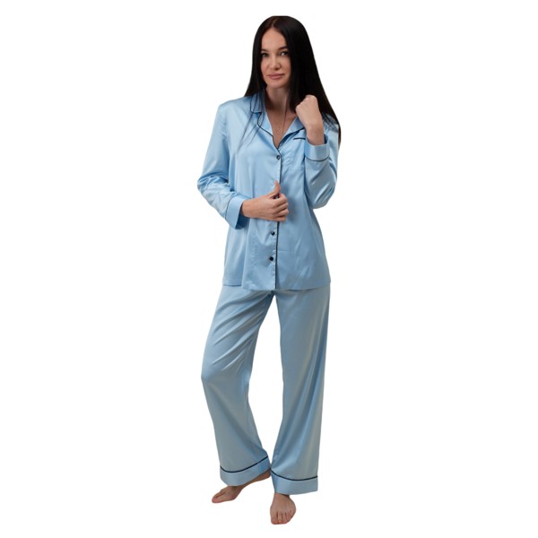 Пижама женская Nicole Home Уют Голубая S