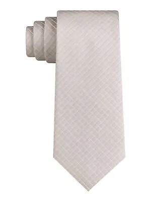KENNETH COLE Мужской серый тонкий галстук в сетку из полиэстера Clean Line
