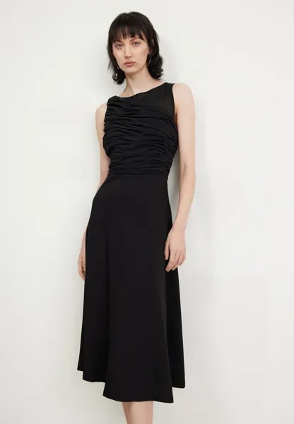 Коктейльное/праздничное платье TWISTED KNOT TOP YOKE BODYCON DKNY, цвет black