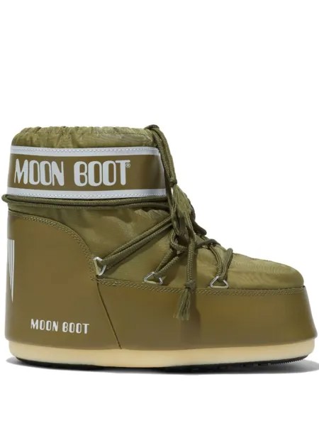 Moon Boot дутые ботинки Classic Low 2, зеленый