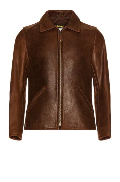 Куртка Schott Waxy Buffalo Leather Sunset, коричневый