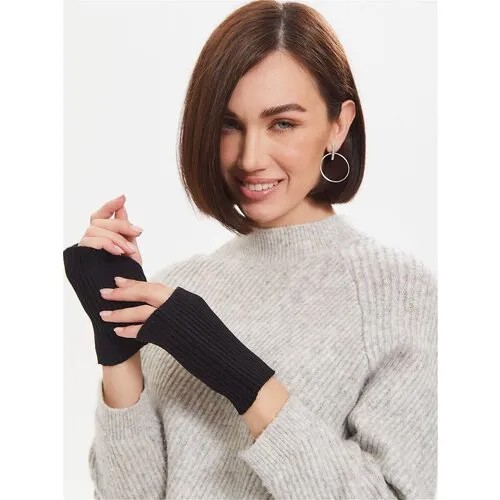 Митенки Lesnikova Design, размер 6-8, черный..