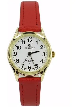 Perfect часы наручные, кварцевые, на батарейке, женские, металлический корпус, кожаный ремень, металлический браслет, с японским механизмом LX017-010-8