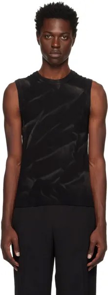 Черная майка Sunfade из мятой ткани Dion Lee