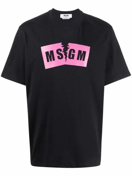 MSGM футболка с логотипом