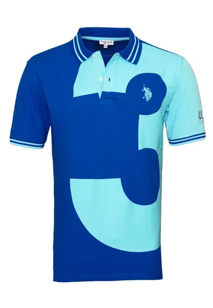 Поло U.S. Polo Assn. Shirt 'No. 3', синий