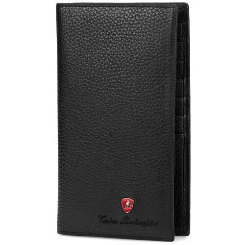 Портмоне Tonino Lamborghini Sport Elegance Black, 9.5х18 см, кожа.