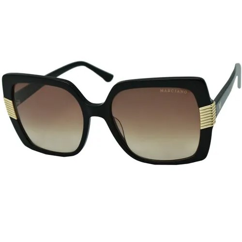 Солнцезащитные очки MARCIANO GUESS, коричневый, черный
