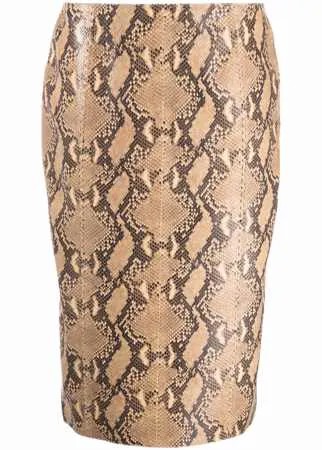 Ralph Lauren Collection юбка со змеиным принтом