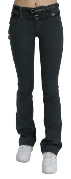GALLIANO Jeans Хлопковые серые узкие расклешенные брюки со средней талией s. W24 Рекомендуемая розничная цена 300 долларов США