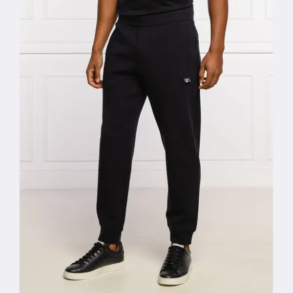 Спортивные брюки свободного кроя Emporio Armani, синий