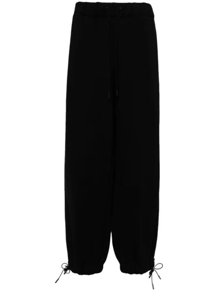 Simone Rocha elasticated-waistband tapered trousers, черный