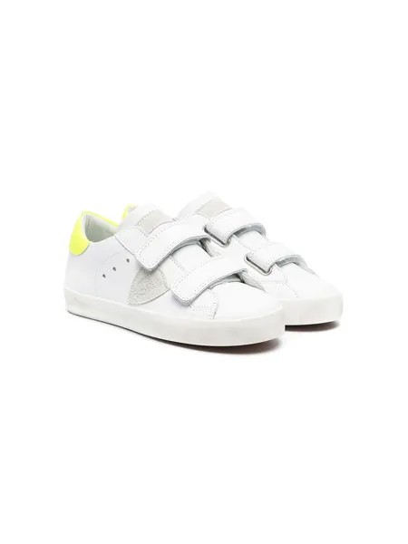 Philippe Model Kids кроссовки на липучках с нашивкой-логотипом