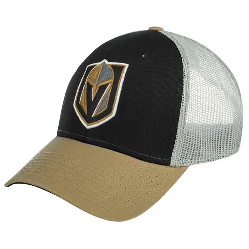 Бейсболка AMERICAN NEEDLE арт. 44732A-VGK Vegas Golden Knights Roughage NHL (черный / золотой), размер UNI