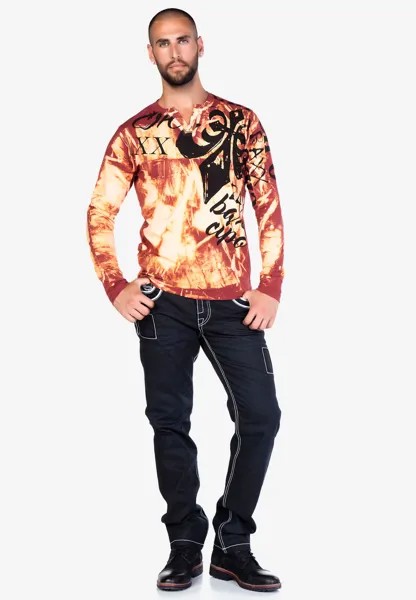 Лонгслив Cipo & Baxx Langarmshirt, бордовый