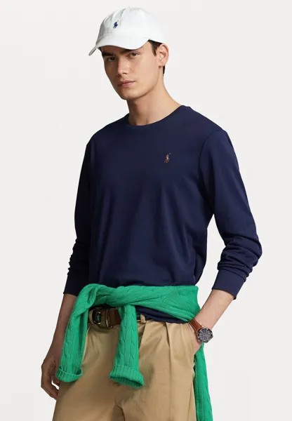 Футболка с длинным рукавом LONG SLEEVE Polo Ralph Lauren, изысканный темно-синий цвет
