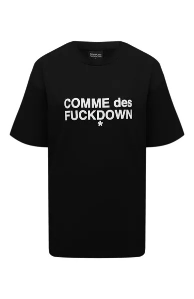 Хлопковая футболка Comme des Fuckdown