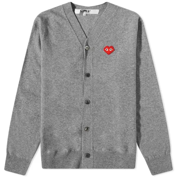 Джемпер Comme des Garçons Play Invader Heart V-Neck Cardigan